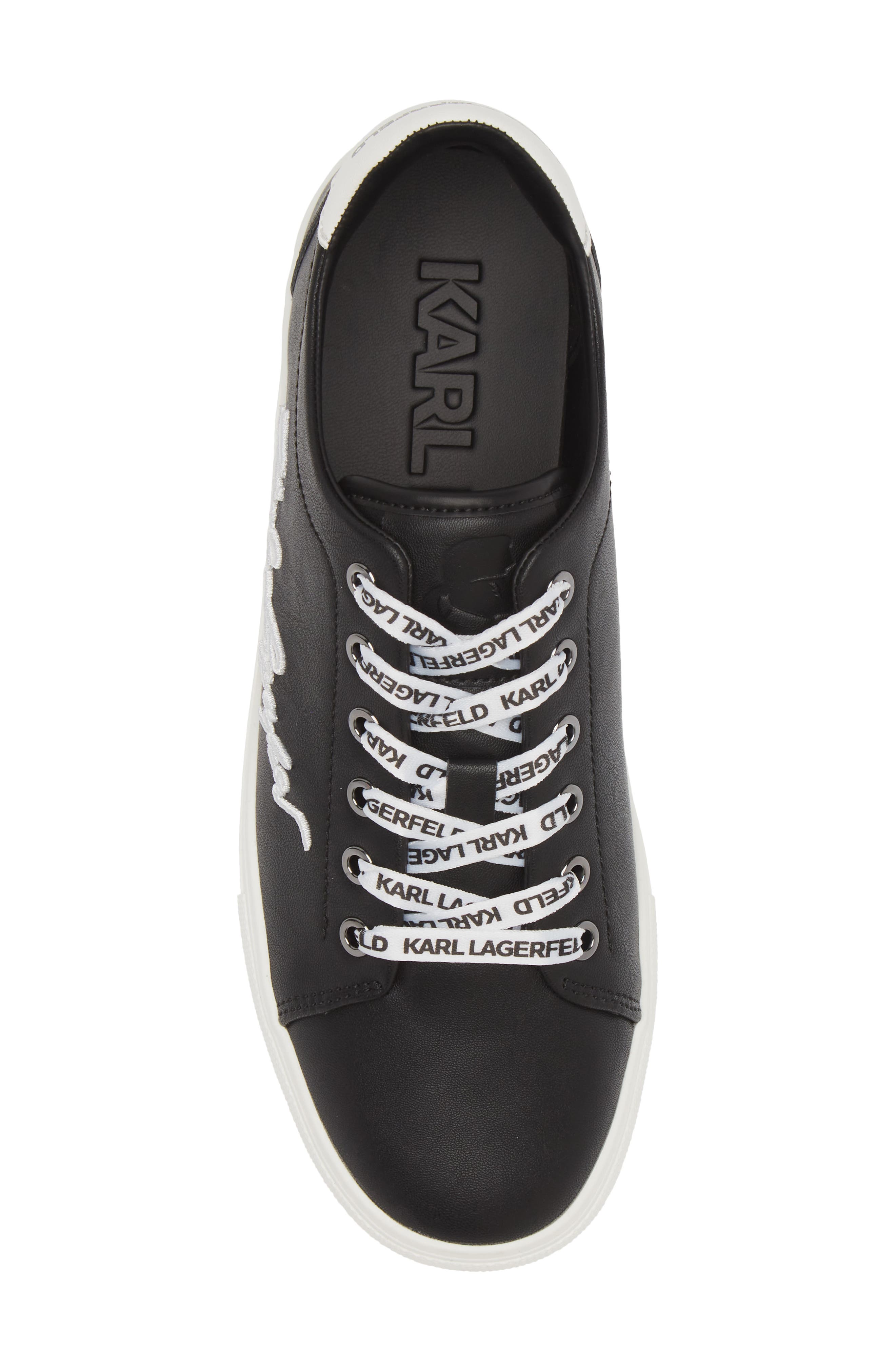 KARL LAGERFELD PARIS Cylie Low Top Sneaker, Alternate, color, Black