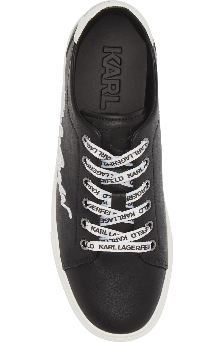 KARL LAGERFELD PARIS Cylie Low Top Sneaker, Alternate, color, Black