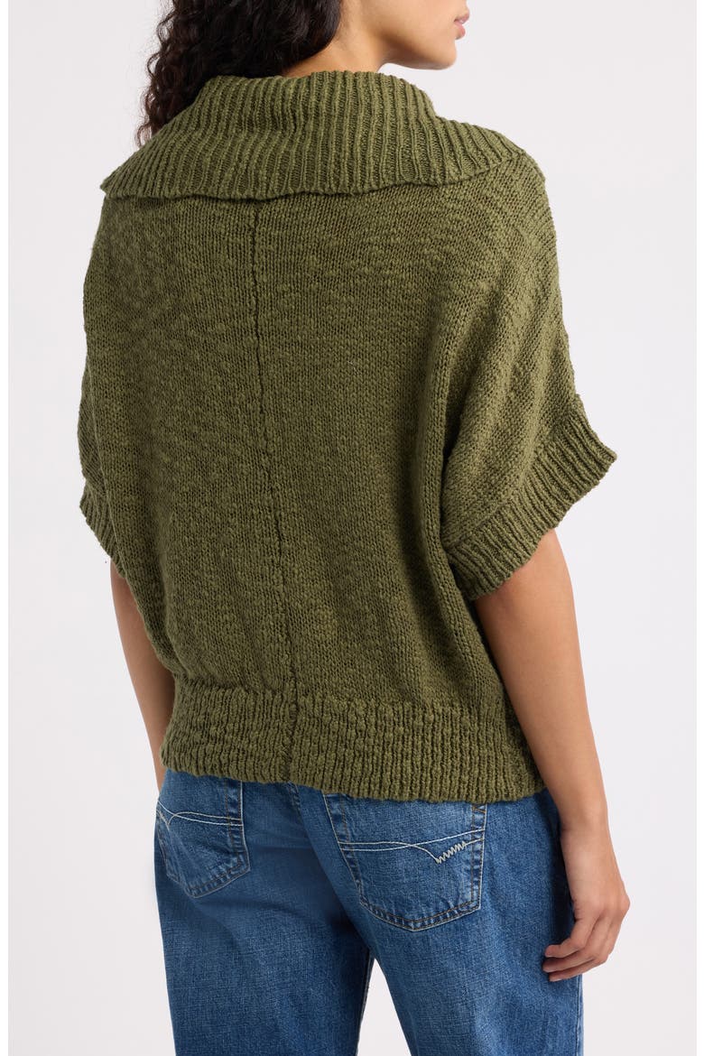 Batwing Peacoat Cardigan, Alternate, color, KHAKI