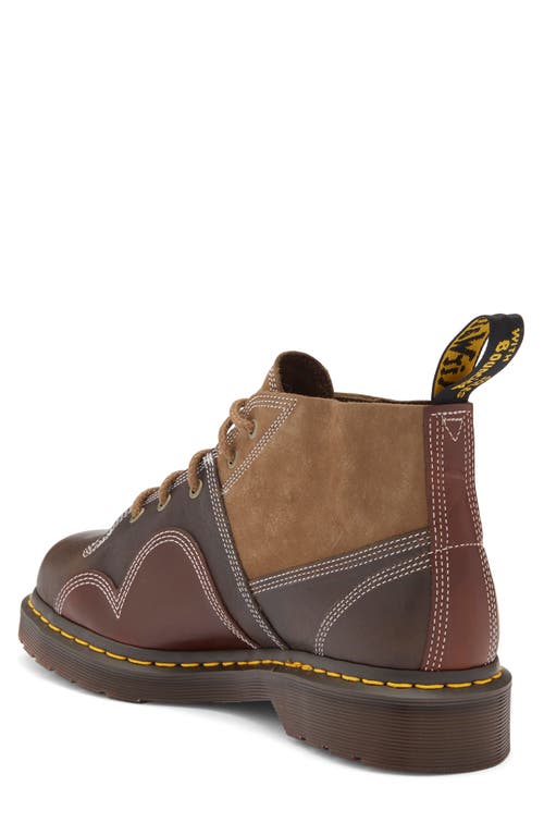 Dr. Martens' Dr. Martens Patchwork Church Chukka Boot In Dark Khaki And Butterscotch