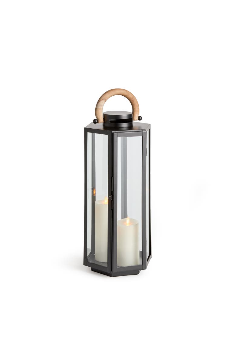 Napa Home & Garden Dockside Outdoor Lantern, Main, color, Black