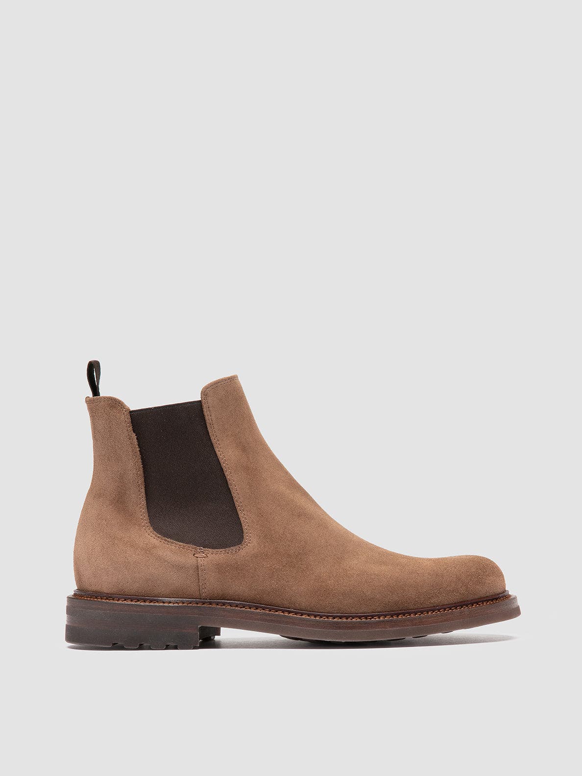 Officine Creative Aston Flexi 004 Suede Chelsea Boots, Main, color, Taupe