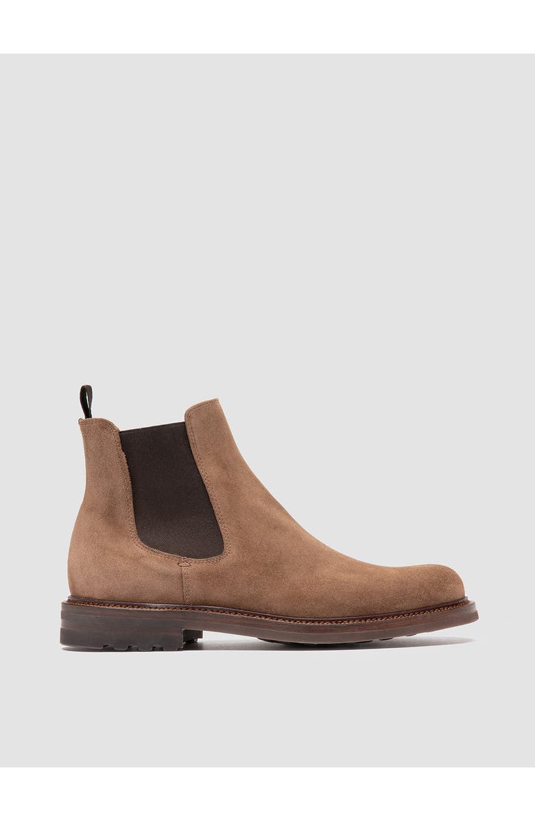 Officine Creative Aston Flexi 004 Suede Chelsea Boots, Main, color, Taupe