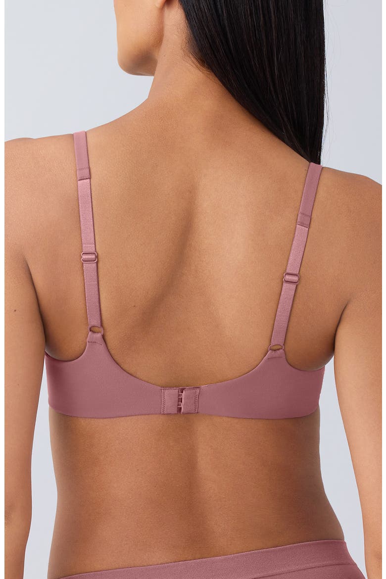 How Perfect Wire Free T-Shirt Bra, Alternate, color, ROSE BROWN
