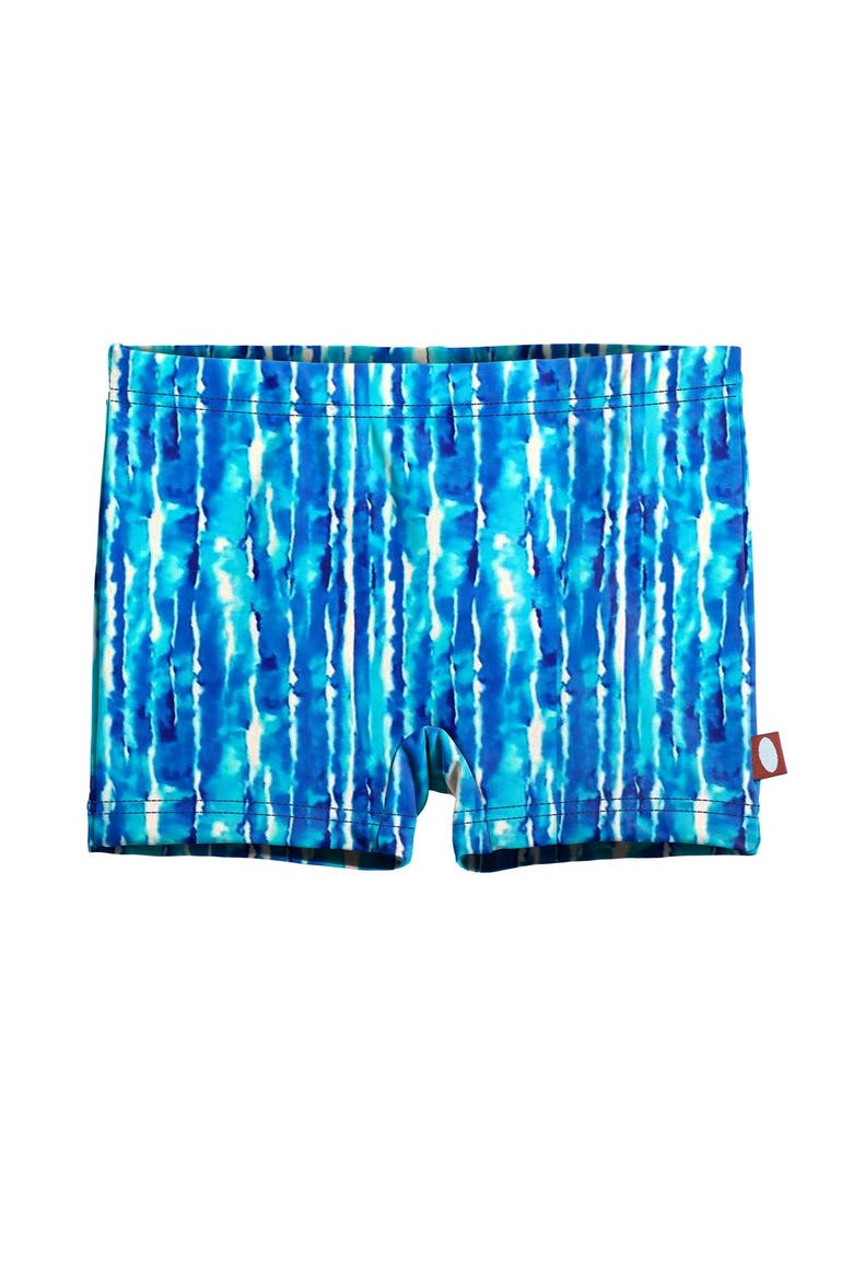 Girls UPF 50+ Quick-Dry Swim Boy Shorts, Main, color, Water Tie Dye