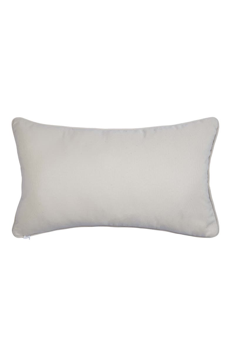 Gulls Just Wanna Have Fun Coastal Marsh Beach Lumbar Throw Pillow, 12" x 21", Alternate, color, Gray