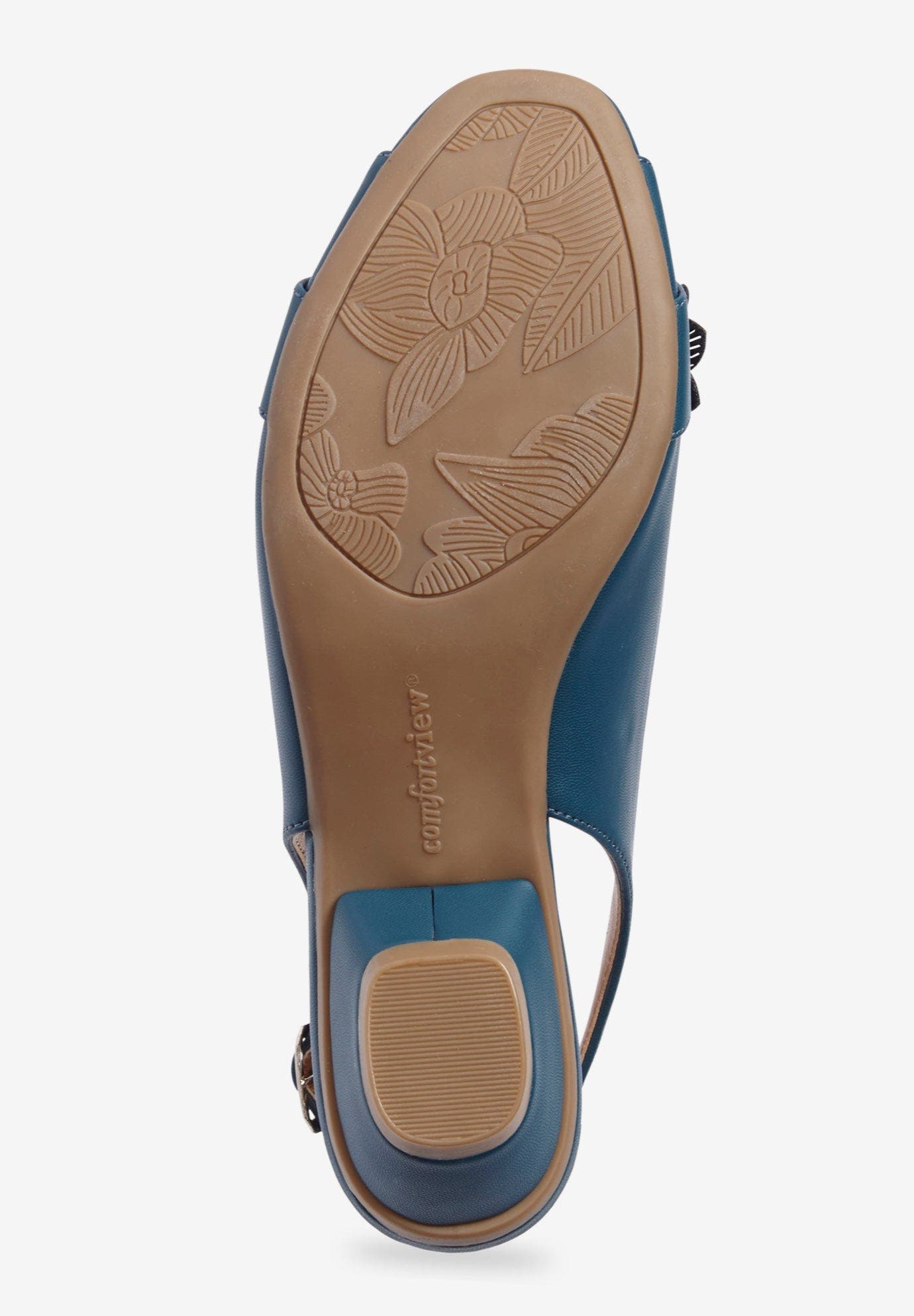 The Rider Leather Like Slingback, Alternate, color, MIDNIGHT TEAL