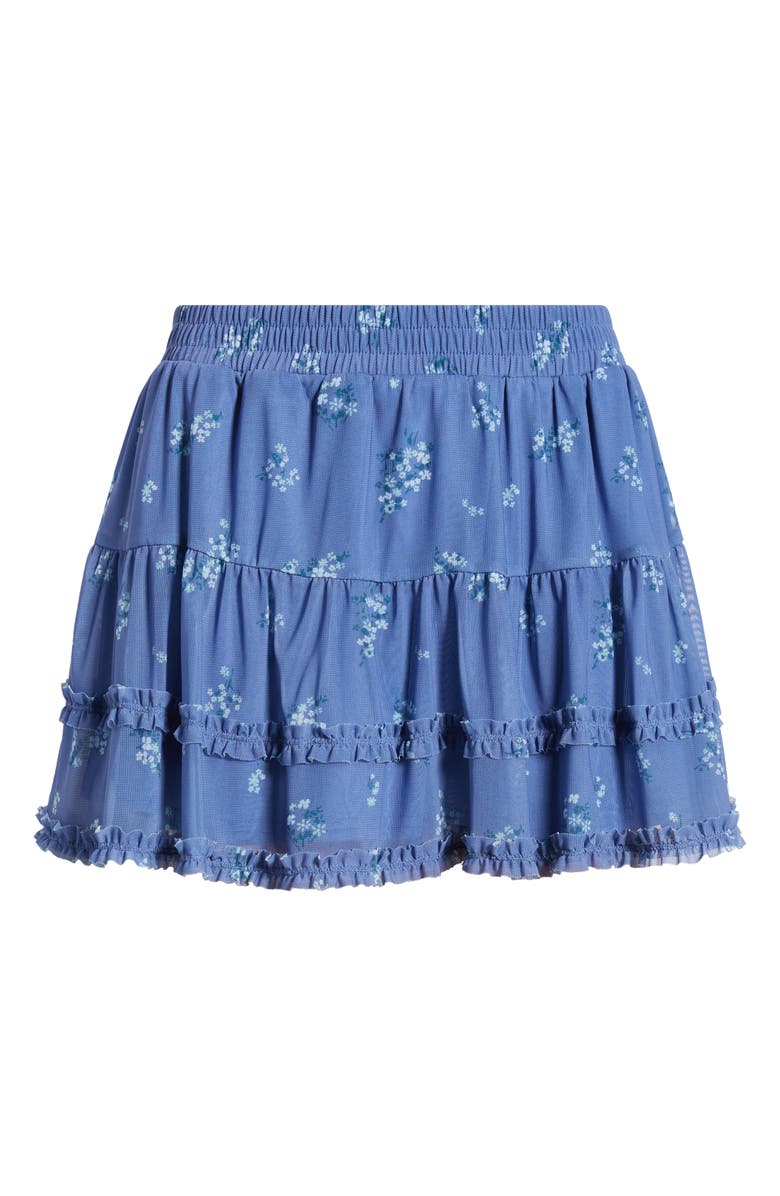 BP. Ditsy Floral Mesh Miniskort, Main, color, Blue Colony Meadow Clusters