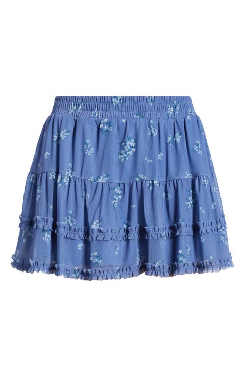 Ditsy Floral Mesh Miniskort