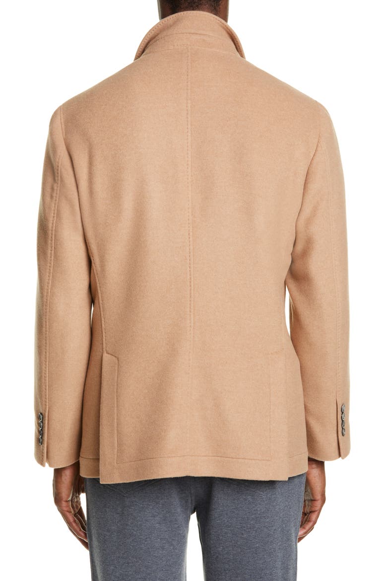 Plush Cashmere Overcoat, Alternate, color, CAMEL