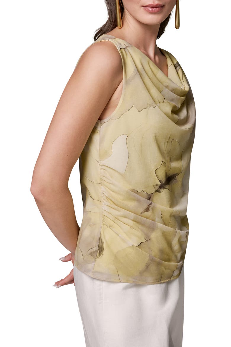Print Cowl Neck Sleeveless Top, Alternate, color, CITRUS MULTI