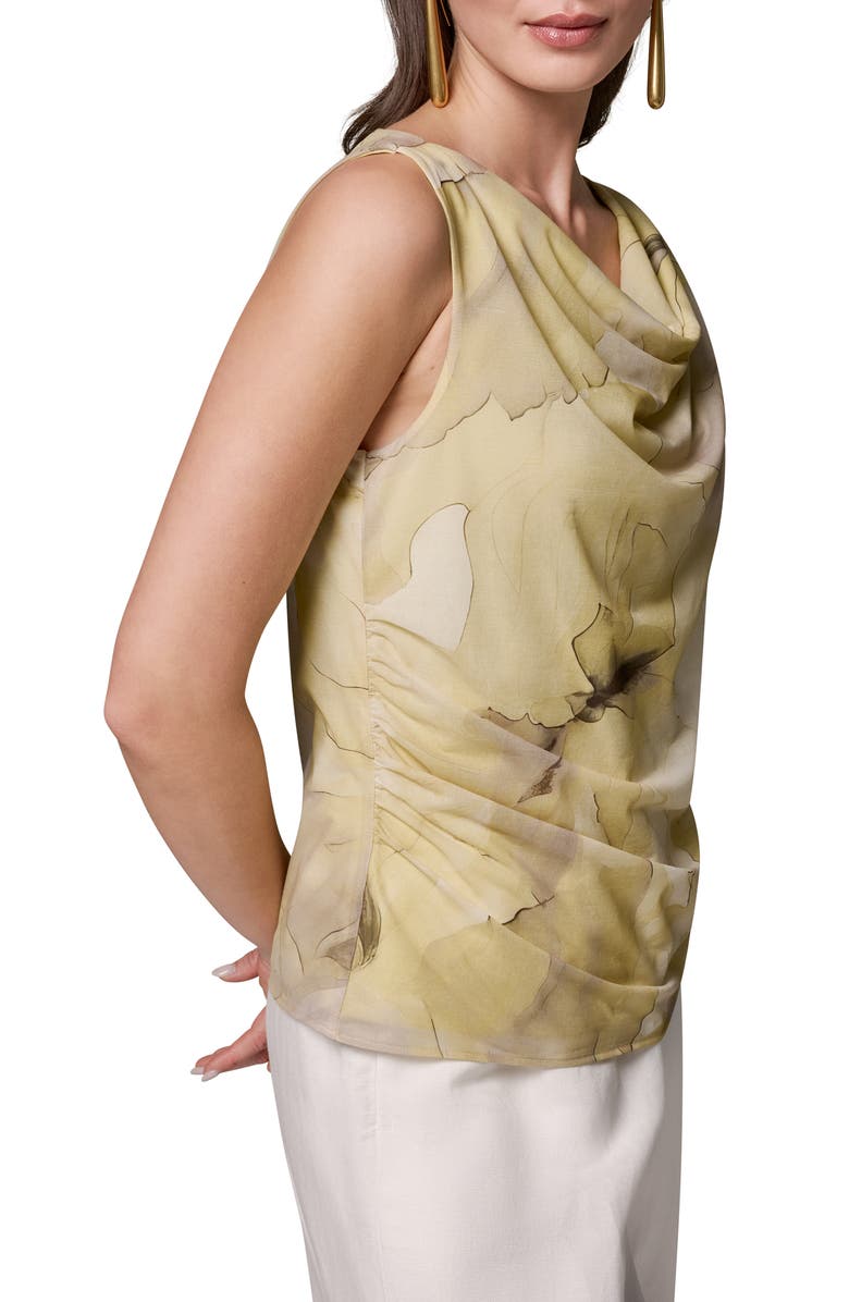 Donna Karan New York Print Cowl Neck Sleeveless Top, Alternate, color,