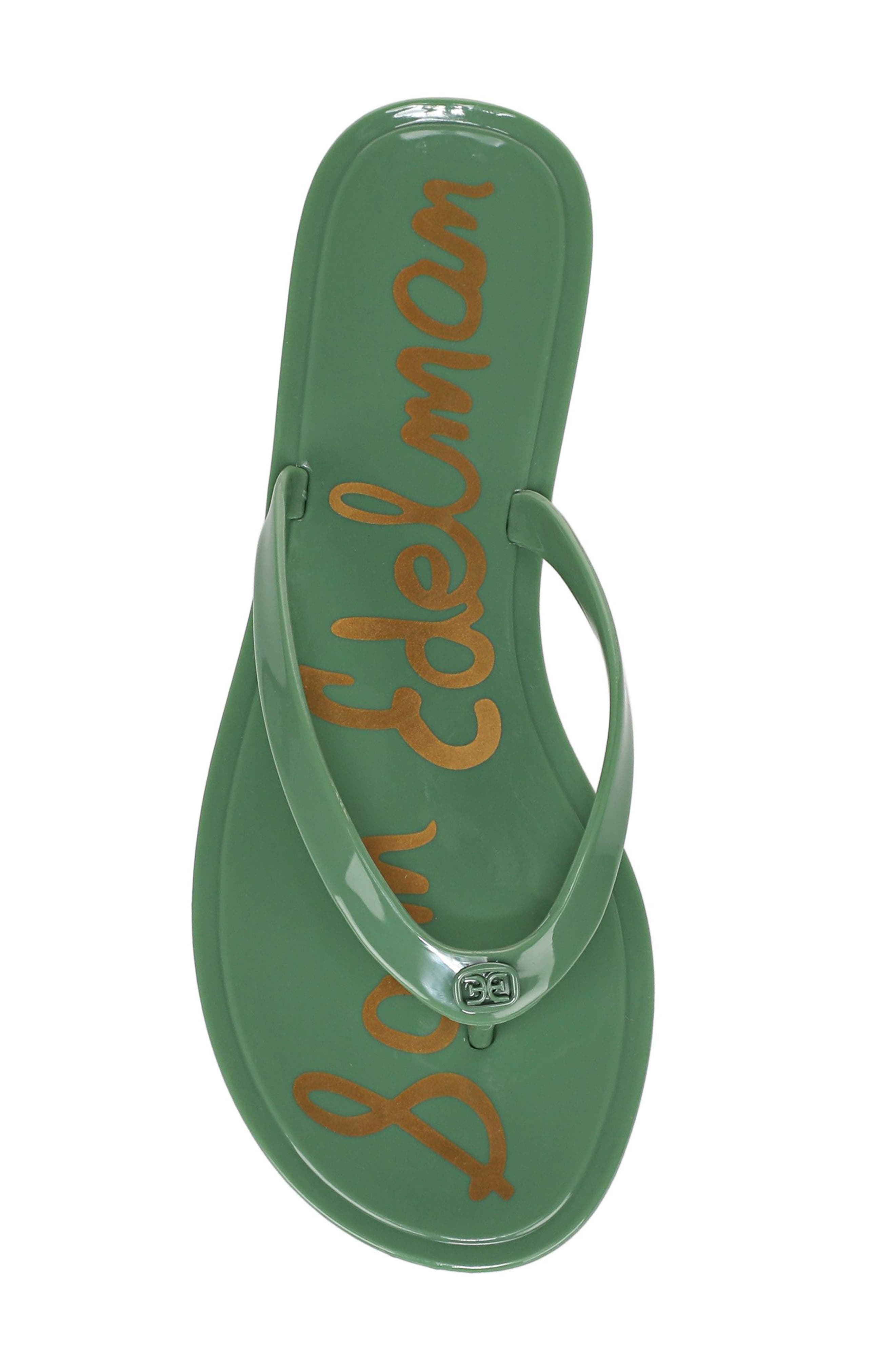 Dean Flip Flop, Alternate, color, GREEN GARDEN