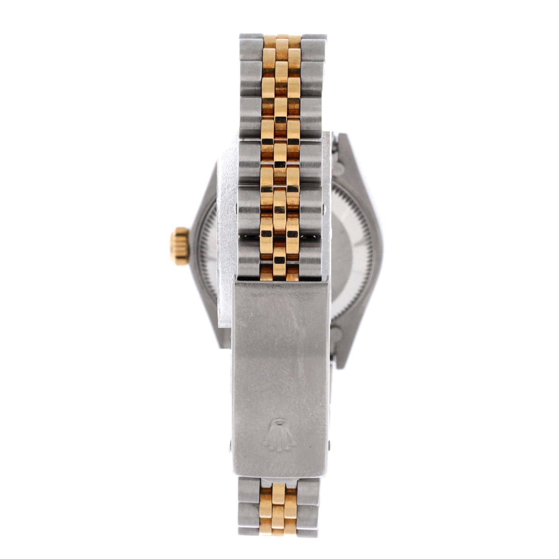 Oyster Perpetual Datejust Automatic Watch Stainless Steel and Yellow Gold with Diamond Markers 26, Alternate, color, Metallic Silver