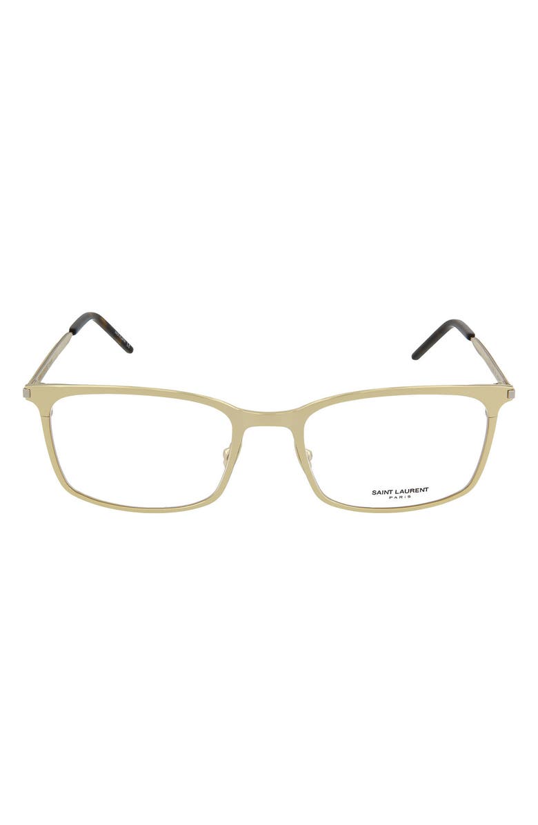 Saint Laurent 56mm Square/Rectangle Optical Frames, Main, color,