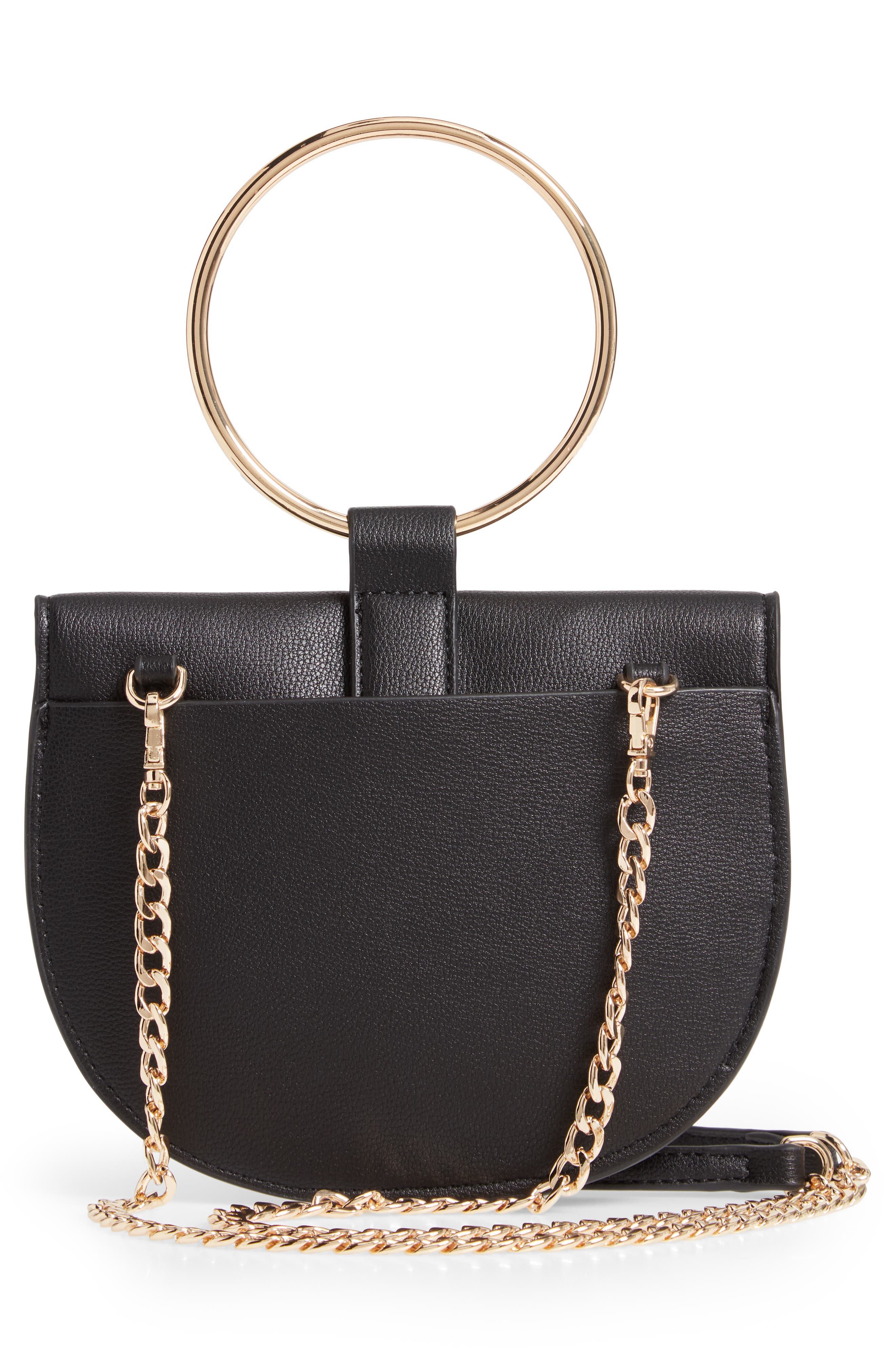 Trouvé Reese Faux Leather Ring Crossbody Bag, Alternate, color, 