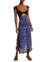 Suddenly Fine Floral Print Cutout Lace Trim Nightgown
