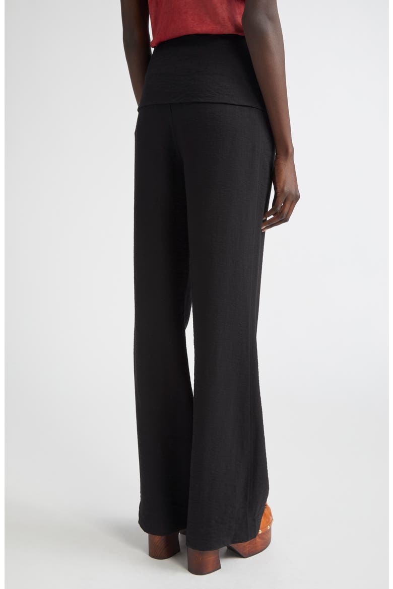 Blake Fold Over Pants, Alternate, color, BLACK