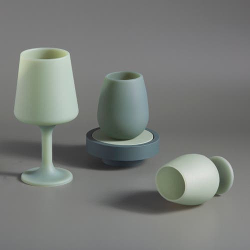 Porter Green Swepp | Unbreakable Wine Glasses In Red