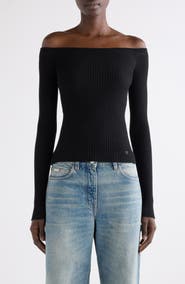 Courrèges Off the Shoulder Rib Top