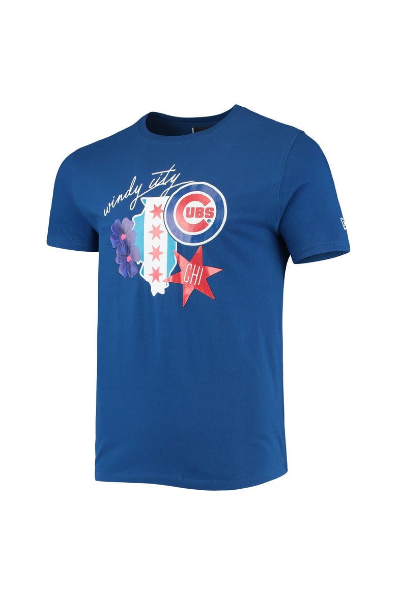 Men's New Era Royal Chicago Cubs City Cluster T-Shirt, Alternate, color, Royal