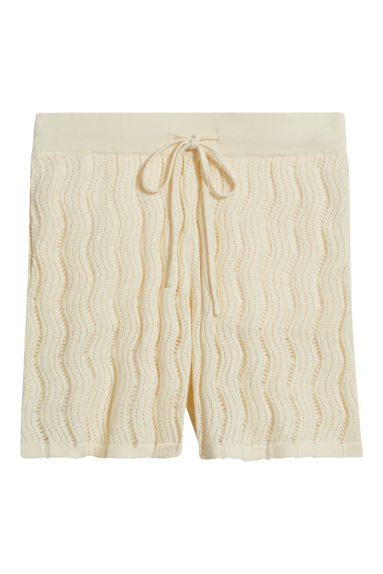 Oceanside Knit Drawstring Shorts, Alternate, color, BEIGE