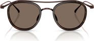 ARMANI 46mm Round Sunglasses