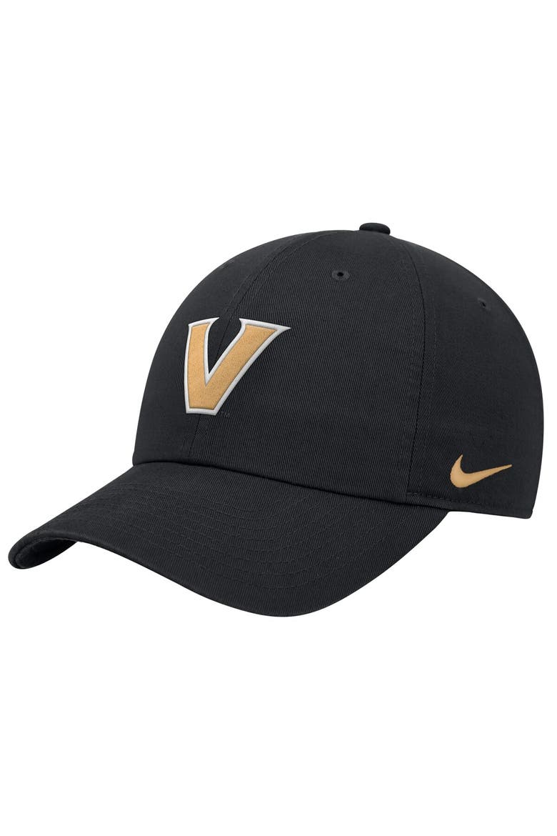 Men's Nike Black Vanderbilt Commodores 2026 Sideline Club Adjustable Hat, Main, color, Black