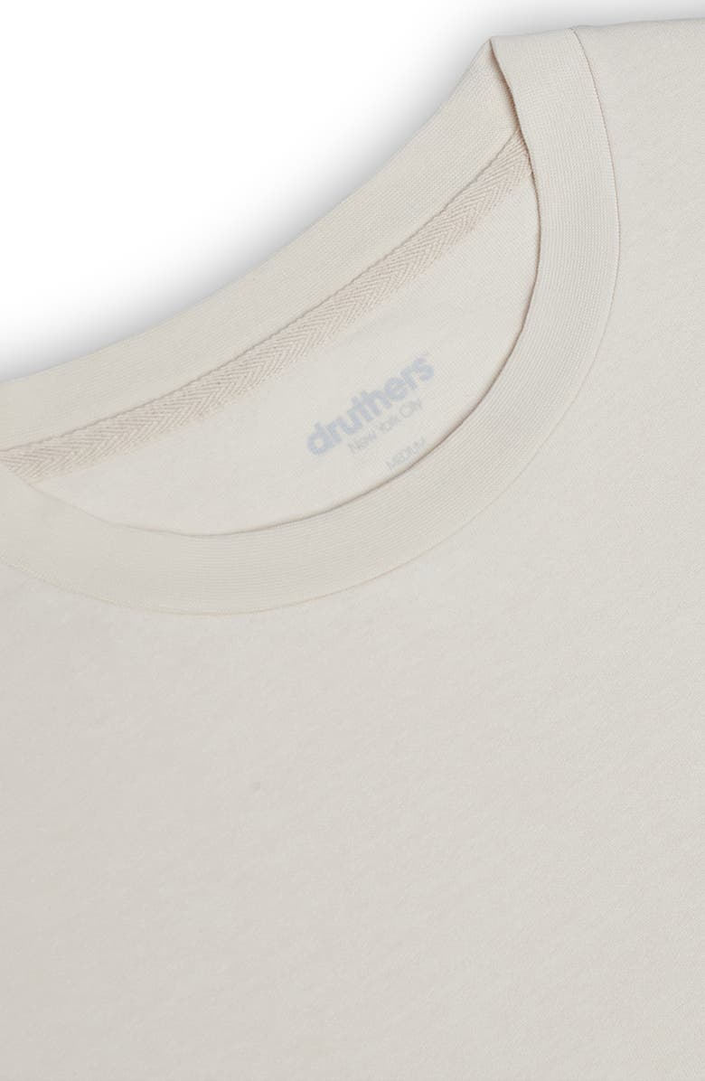 Druthers NYC Heavyweight Organic Cotton T-Shirt, Alternate, color, Ecru