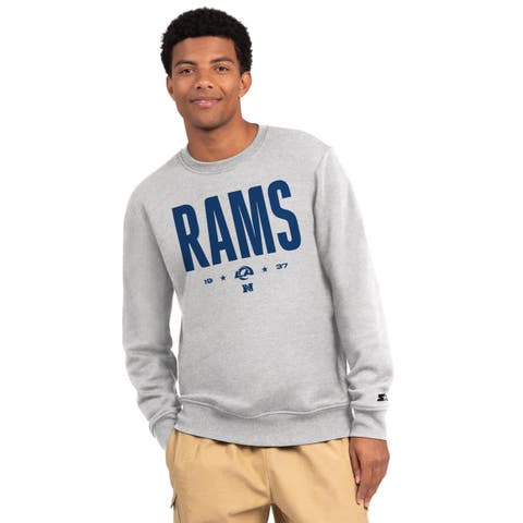 Men's Starter  Ash Los Angeles Rams Port & Co Sweatshirt