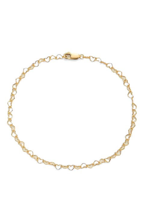Heart Chain Bracelet