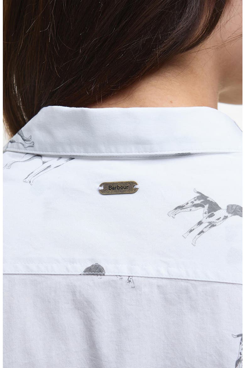 Brambles Dog Print Cotton Button-Up Shirt, Alternate, color, DOG PRINT