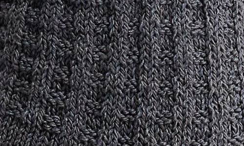 American Trench Waffle Crew Socks In Dark Grey