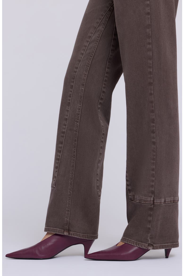 Brooke High Waist Loose Straight Leg Petite Jeans, Alternate, color, RETRO ESPRESSO
