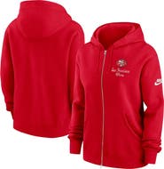 Nike Women's Nike Scarlet San Francisco 49ers Phoenix Rewind Full-Zip Hoodie