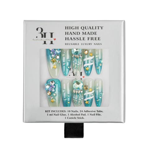 Ocean Goddess Luxury Handmade Press On Nails