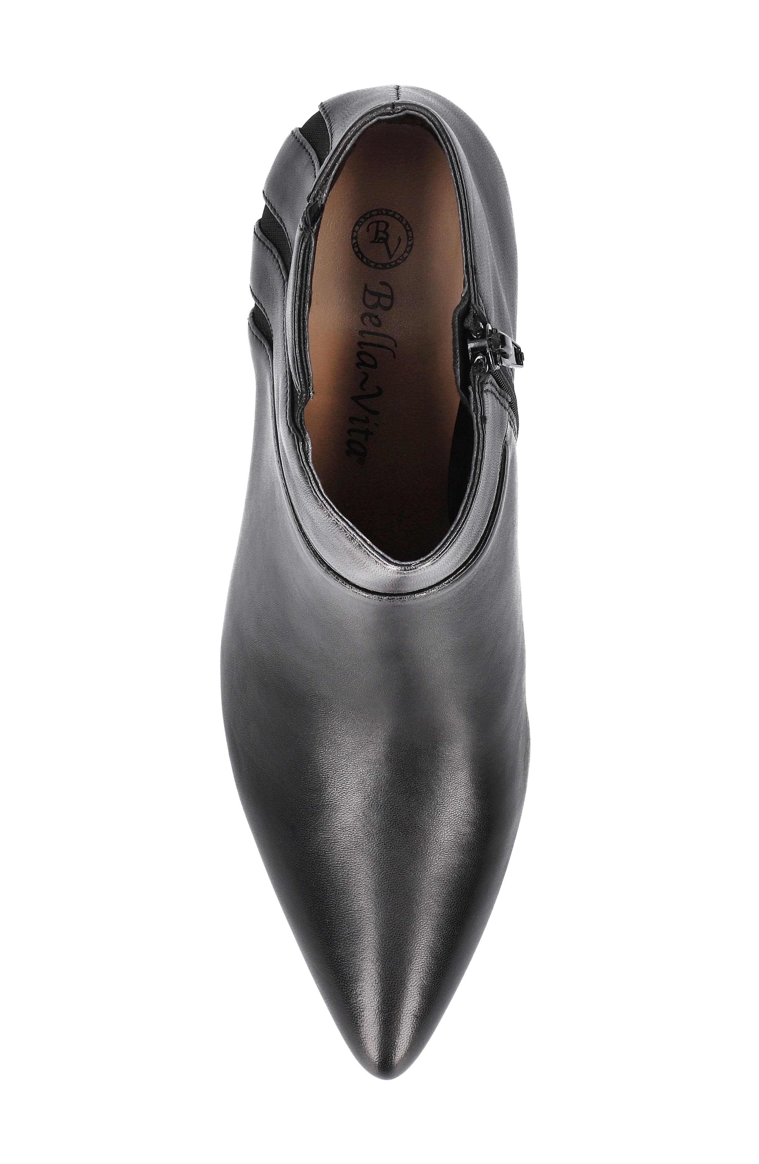 Bella Vita Faraday Kitten Heel Bootie, Alternate, color, Black Leather