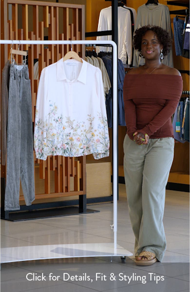 Avis Floral Print Shirt, sales video thumbnail