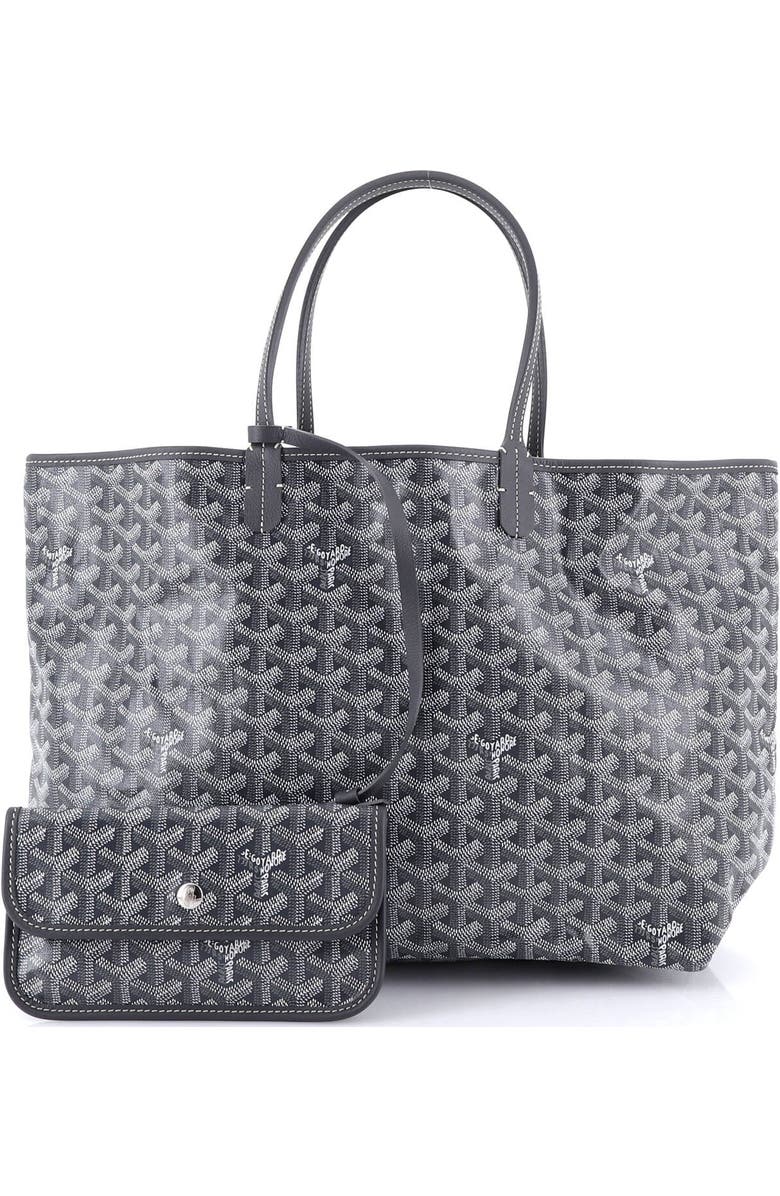 Pre-Owned Goyard Saint Louis Tote Coated Canvas PM, Alternate, color, Gray