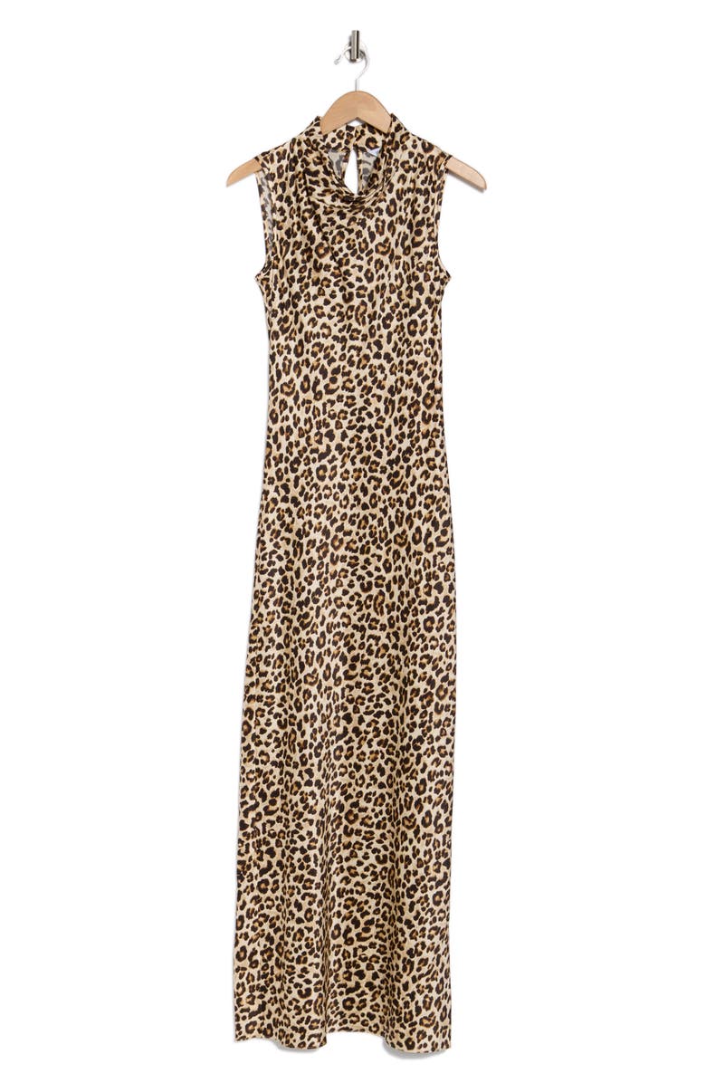 Veronica Beard Kura Cowl Neck Sleeveless Silk Dress, Alternate, color, 