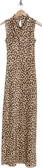 Kura Cowl Neck Sleeveless Silk Dress
