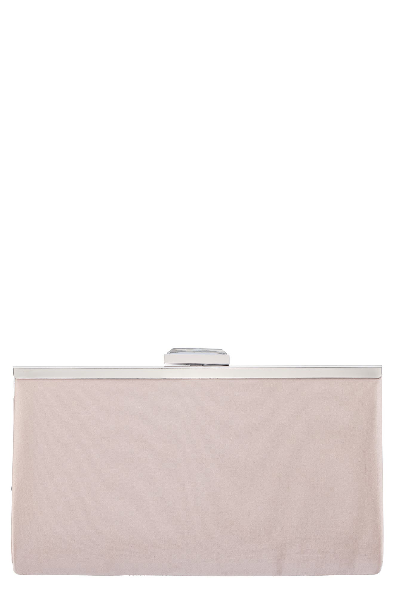 Ophelia Frame Clutch, Alternate, color, PEARL ROSE