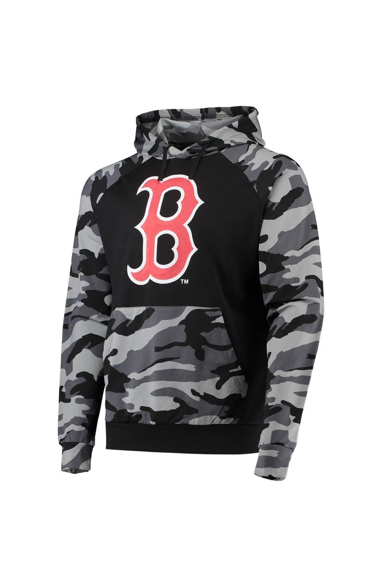 FOCO Men's FOCO Black Boston Red Sox Camo Raglan Pullover Hoodie, Alternate, color, 