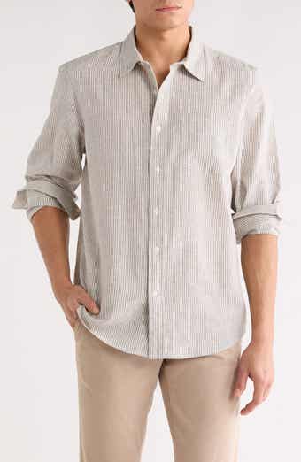 14th & Union Linen Stripe Long Sleeve Shirt