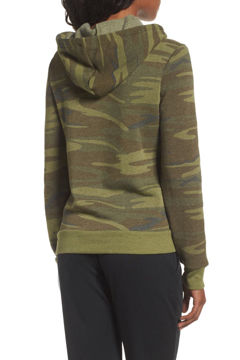 Camo Pullover Hoodie, Alternate, color, CAMO