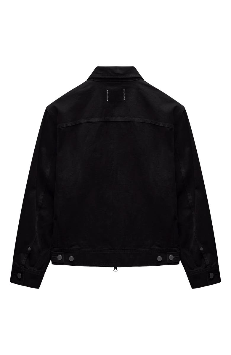 Reigning Champ Cotton Canvas Grounds Jacket, Alternate, color, Black