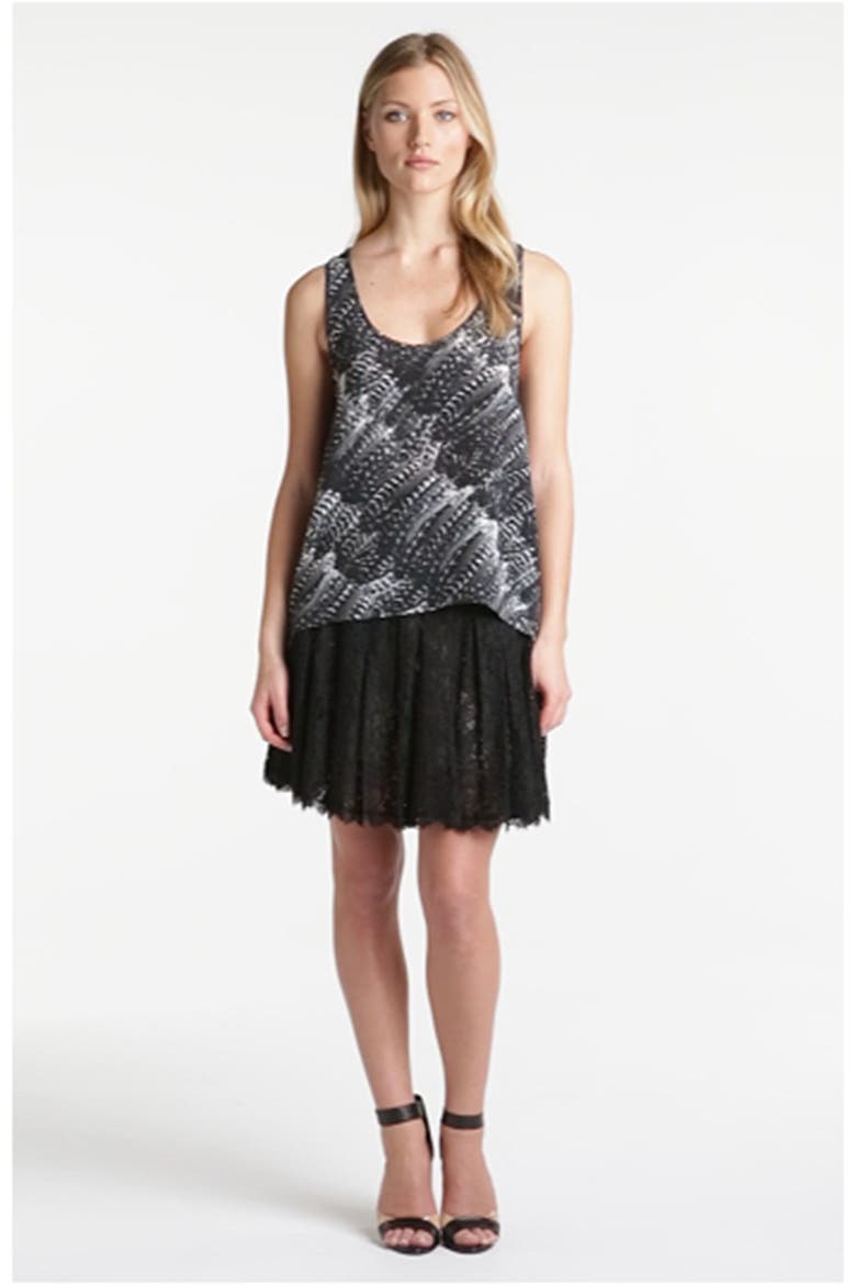 'Fiala' Silk Tank, Alternate, color, CAVIAR
