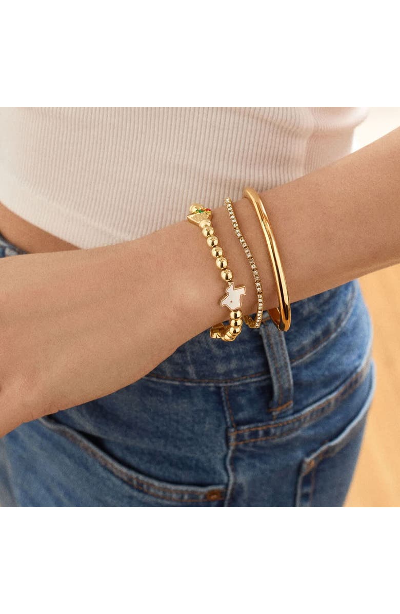 BaubleBar Texas Longhorns Mixed Icon Pisa Bracelet, Alternate, color, 