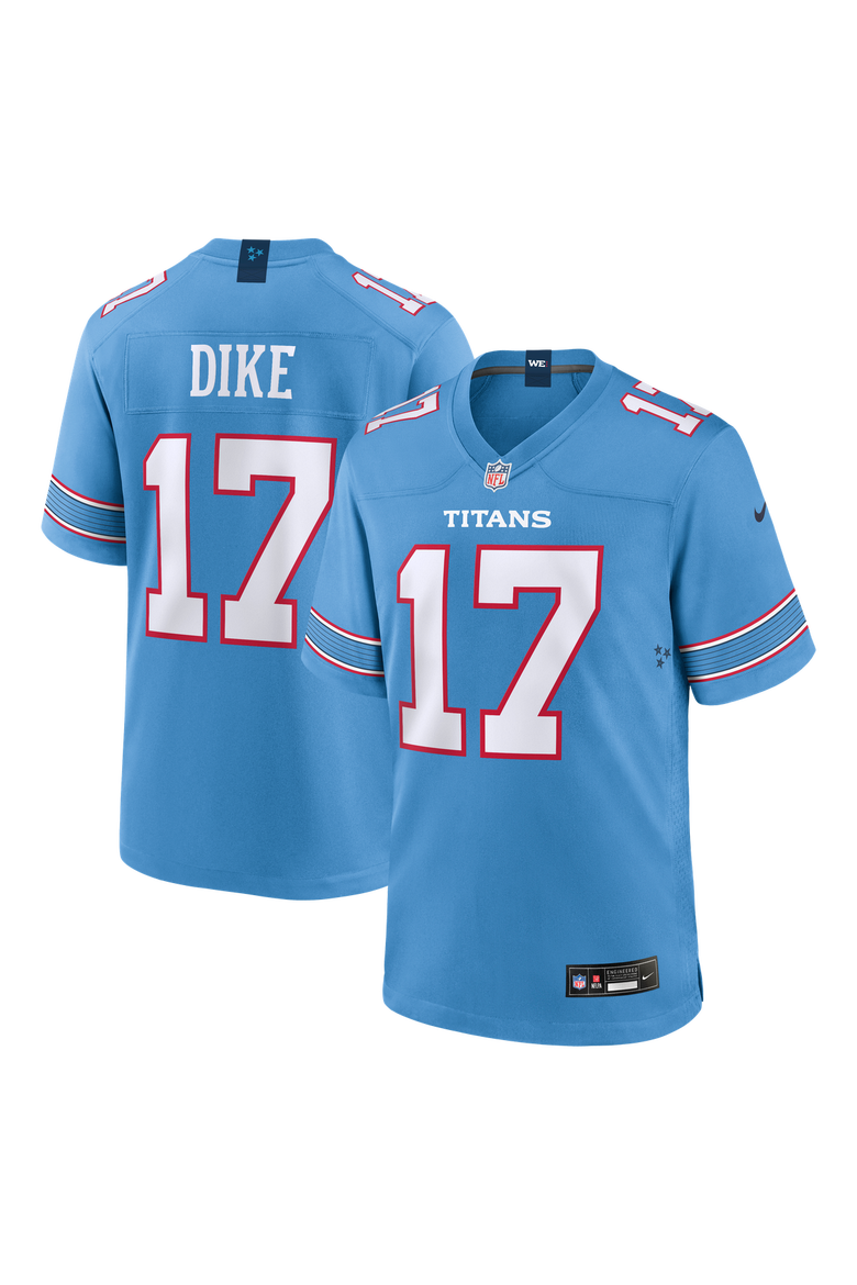 Men's Nike Chimere Dike  Light Blue Tennessee Titans Team Game Jersey, Main, color, Light Blue