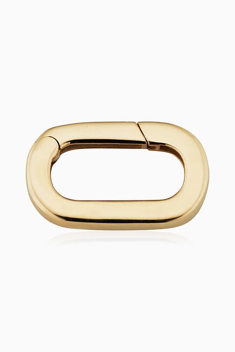 14K Yellow Gold Connect Me Oval Clasp